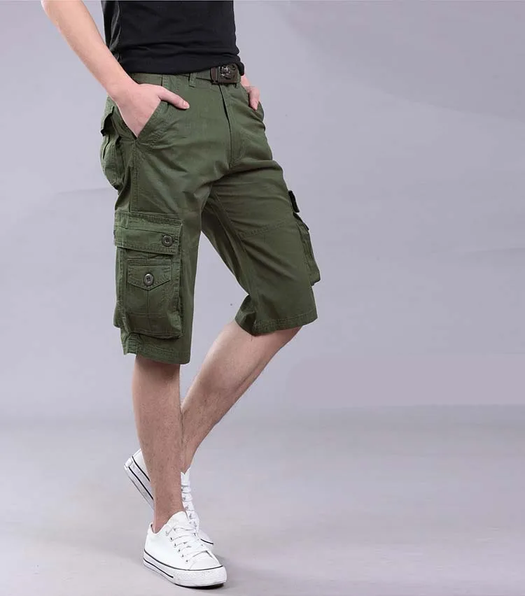 2018 новые шорты Для мужчин Летний Лидер продаж работы короткие штаны камуфляж Военная брендовая одежда модные Для мужчин s шорты-карго 28-38