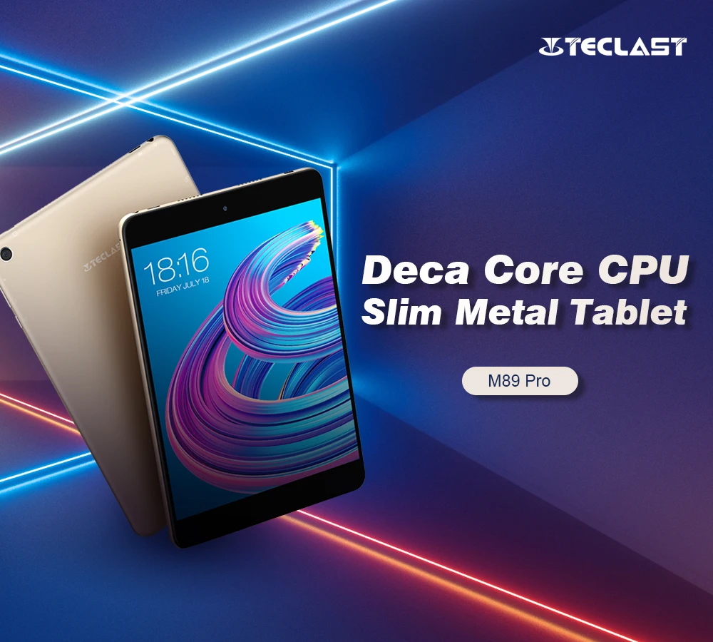 Teclast M89 Pro 7,9 дюймовый планшетный ПК MTK Helio X27 Deca Core 2048*1536 3 ГБ ОЗУ 32 ГБ 2,4 ГГц/5,0 ггц WiFi Тонкий металлический планшет Android