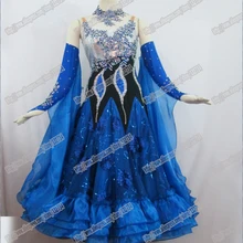 Бальное платье, для вальса Танго бальных танцев платье для танцев, бальное платье из гладкой ткани, стандартный бальный зал платье девочек BD-022