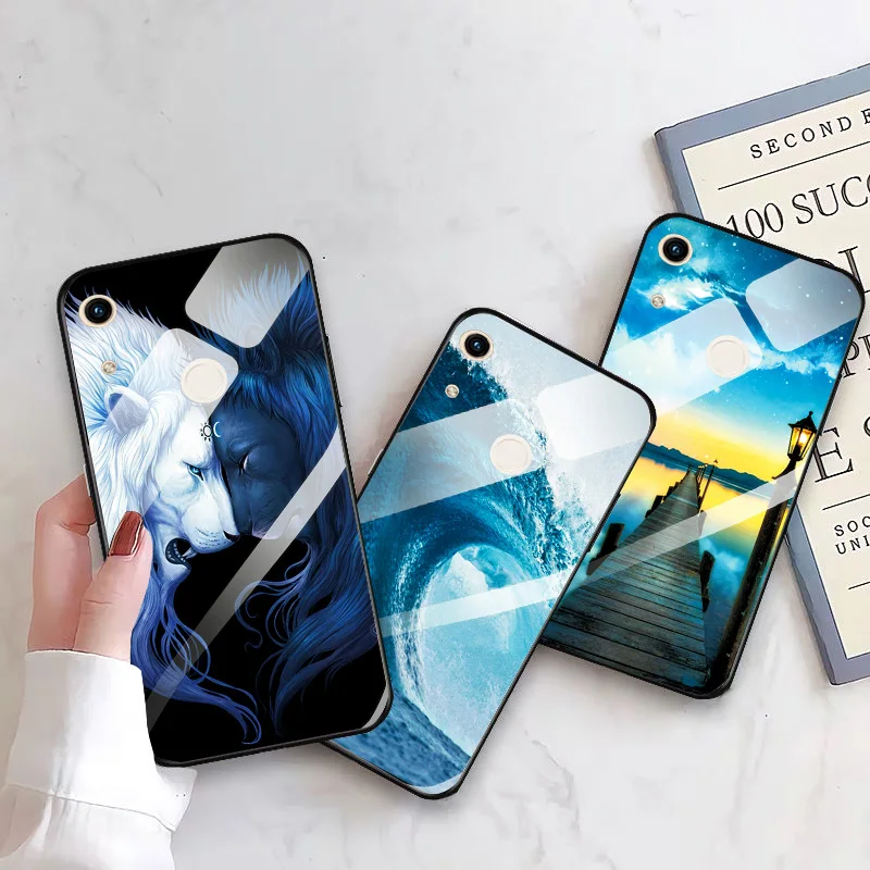 Чехол для huawei Honor 8C 8X 8A 8S City из закаленного стекла 8c 8x Леопардовый противоударный