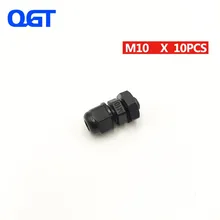 10 шт Высокое качество IP68 M10 Водонепроницаемый нейлоновый кабельный сальник для герметизации провода