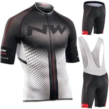 NW Brand Summer Cycling Jersey Set Breathable MTB Bicycle Cycling Clothing Mountain Bike Wear Clothes Maillot Ropa Ciclismo