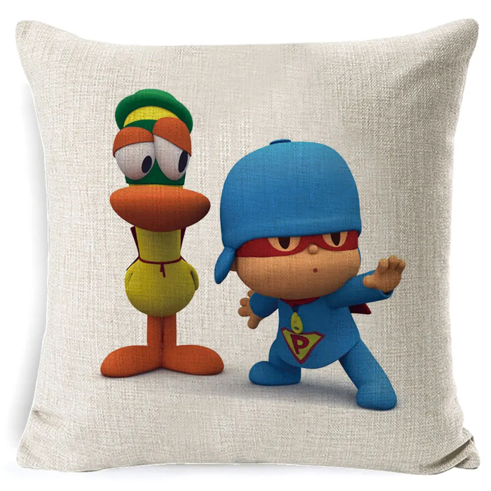 Fokusent покойо Элли Пато Loula Pocoyo собака утка наволочка квадратный простой