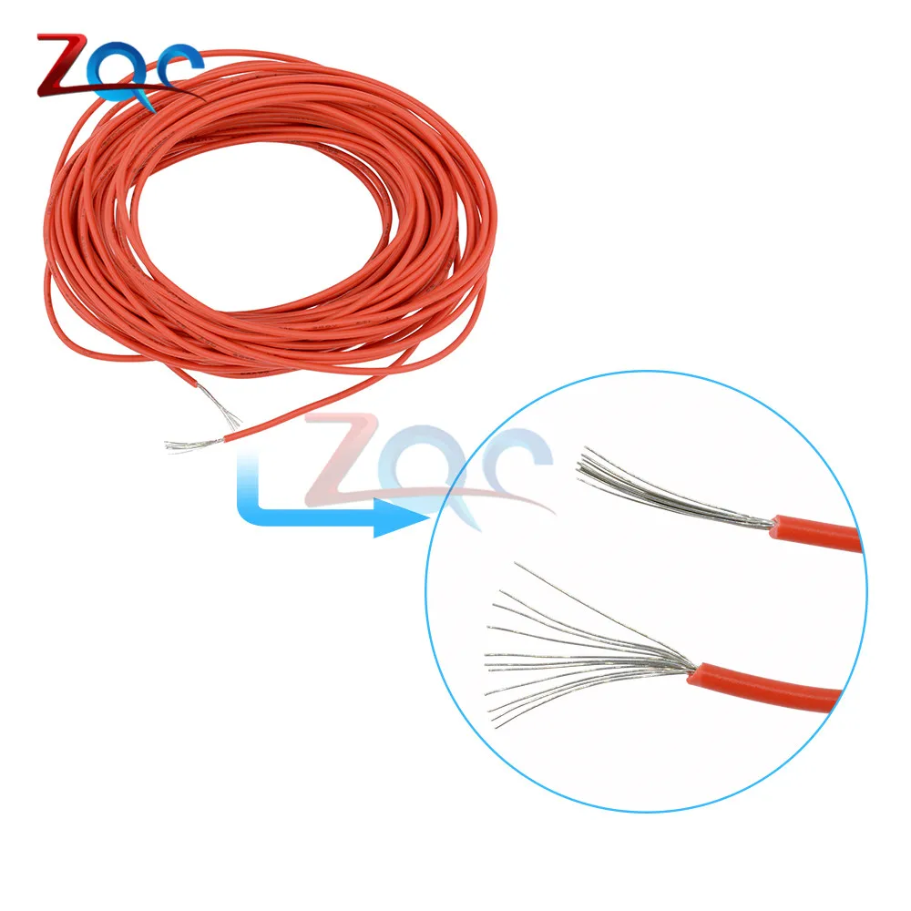 10 метров м UL 1007 24AWG Монтажный провод 80C / 300 В шнур DIY электрический кабель