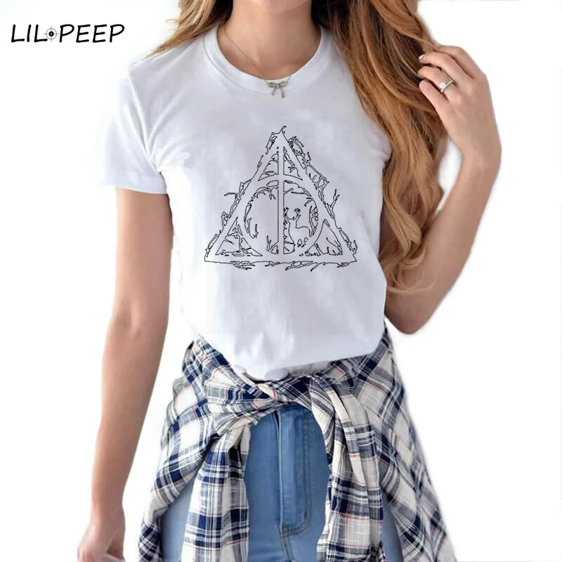 

NEW Women T Shirt Streetwear Cotton Potter Fashion Kawaii Aesthetic Clothes Harajuku Vintage Camiseta Mujer
