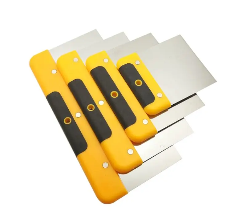 4pcs Scraper Blade 4"6"8"10" putty knife Scraper Shovel stainless steel Plastic Handle Wall Plastering hand Tool