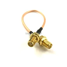 SMA женский Джек SMA женский косичка кабель антенный кабель адаптера сборка 15 см кабель