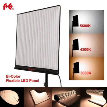 

Falcon Eyes RX-24TDX Portable Flexible Square Rollable Cloth LED Fill-in Light Lamp Studio Video Lighting Panel 150W Bi-Color