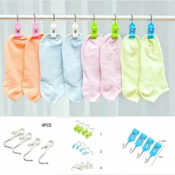 

20pcs Multipurpose Stainless Steel Clips Clothes Pins Pegs Holders Clothing Clamps Sealing Clip Household Clothespin