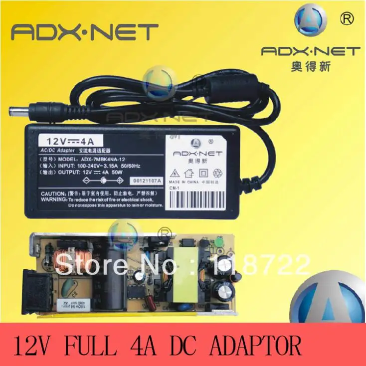 

High quality DC 12V 4A Power Supply Adapter 12V 50W Adaptor For LED Light #