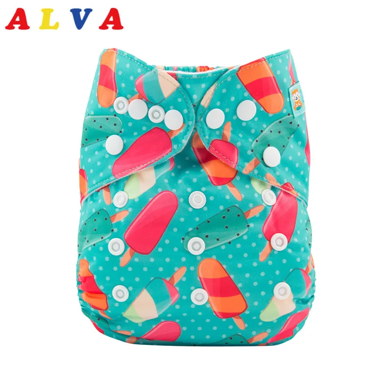 Новое поступление! Тканевые подгузники Alvababy Детские многоразовые карманные для