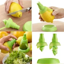 1 Conjunto de accesorios para cocina creativa rociador de limón jugo de fruta cítricos limón exprimidor Spritzer utensilios de cocina para la cocina Q