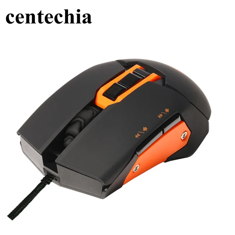 Centechia Проводная игровая мышь, подходит для левой и правой руки, 9 клавиш, 3500 dpi, инженерный дизайн, мыши для домашнего использования, ноутбука