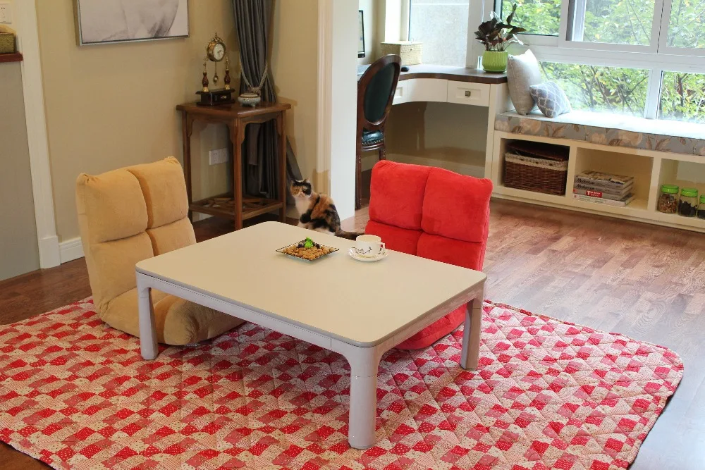(2pcs/set)Reversible Rectangle Squilt Japanese Futon Top&Bottom Set Kotatsu Table Mattress&Table Cover Foot Warmer Quilt (2pcs/set)Reversible Rectangle Squilt Japanese Futon Top&Bottom Set Kotatsu Table Mattress&Table Cover Foot Warmer Quilt
