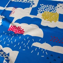 Полметра японский Хлопок Лен Ткань Холст Ткань Echino от Etsuko furuya Sunny A