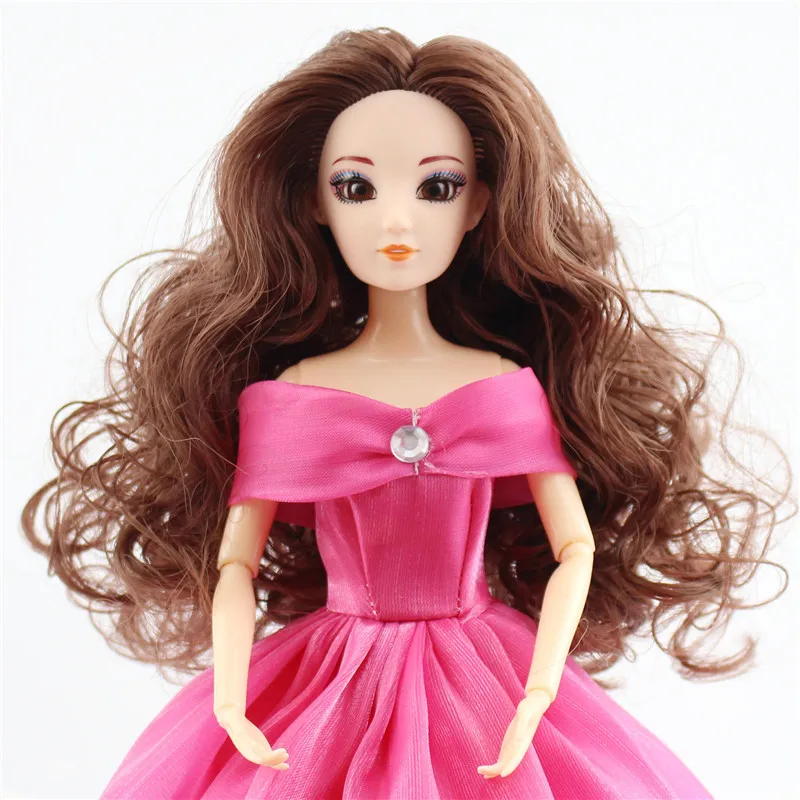 

Doll Head for kids girls boys 3D real eyes Acrylic eyes DIY Accessories For baby Dolls head DIY Toys