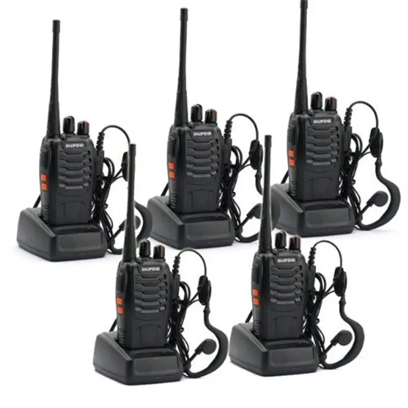 

5pcs Baofeng BF-888S Walkie Talkie Set 5W UHF 400-470MHz 2 Way Radio Portable