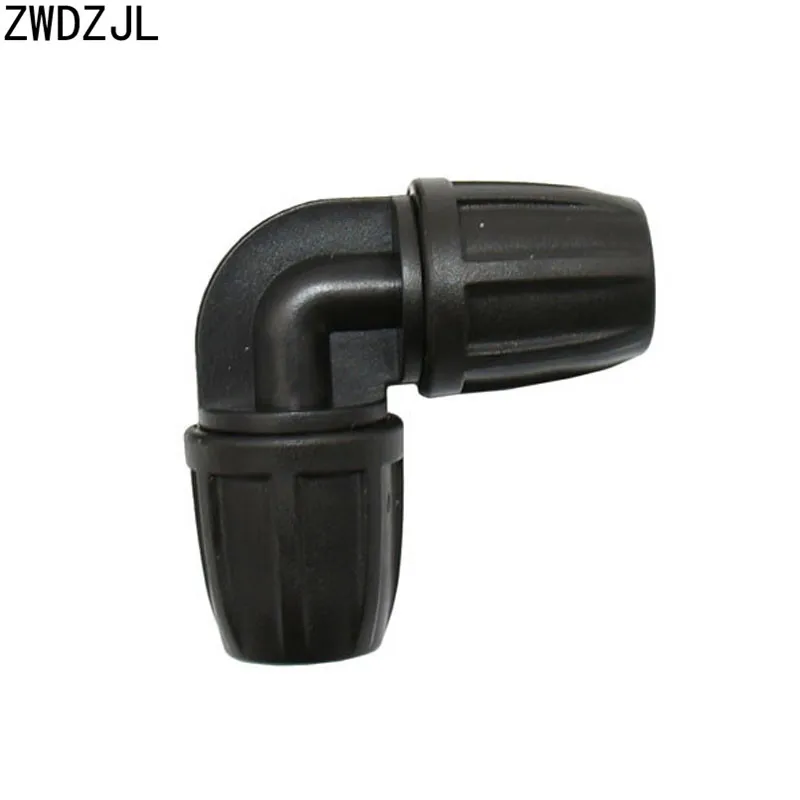 Irrigation 3/8 Hose Elbow Barb Connector Knee 90 Degrees Lock Elbow 8/