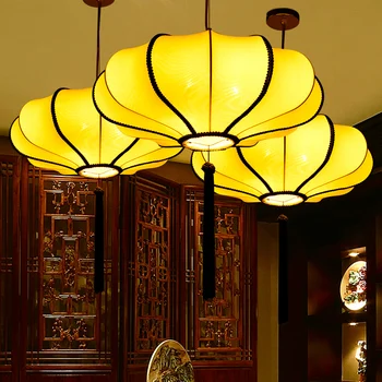 

Chinese cloth classical pendant light red/ yellow/blue dining room hotel restaurant shop wedding red lanterns ZS134
