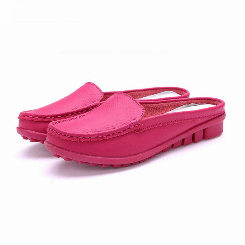Женские мокасины из натуральной кожи на плоской подошве|shoes woman loafers|women loafersleather