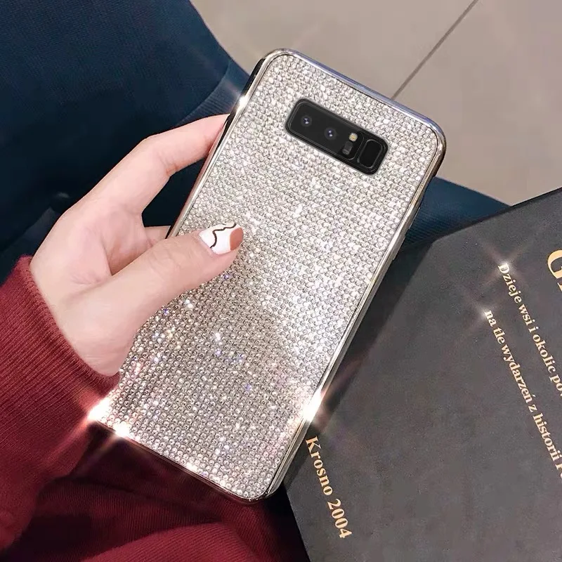 Модный Блестящий чехол со стразами для samsung S10 S10 Plus S10E Etui для samsung S7 S7 edge S8 S9 Plus, мягкий чехол, стразы