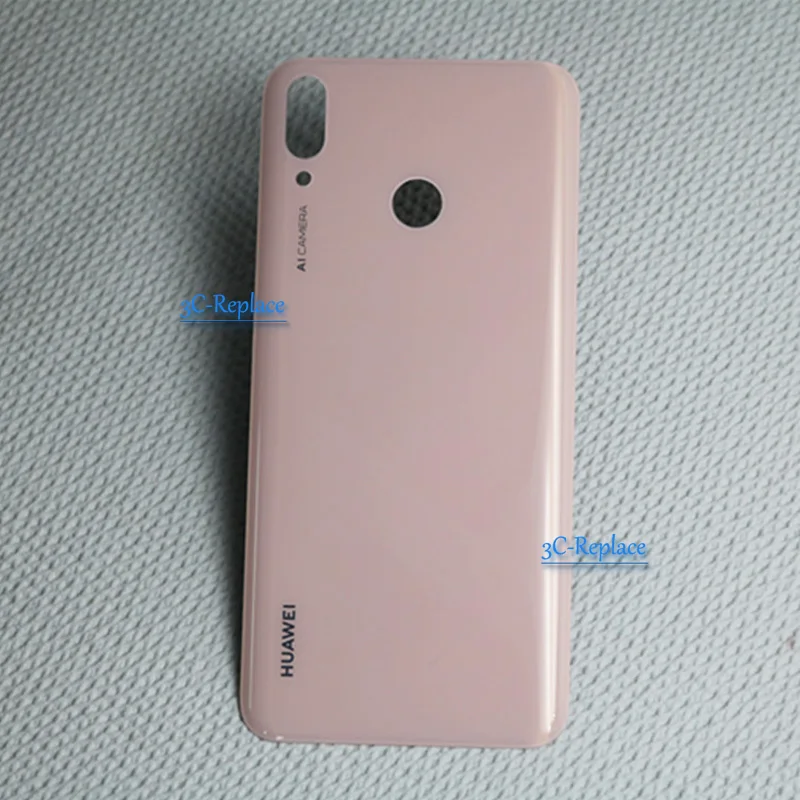 Для huawei Y9 JKM-TL00 JKM-AL00 JKM-LX1 JKM-LX3 JKM-L21 задняя Батарея крышка дверца батарейного Корпус чехол сзади Стекло запчасти