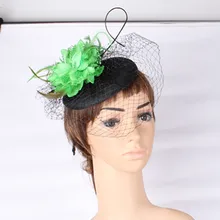 Fashion new style party headwear silk flower with fascinator base wedding hair accessories occasion hat bridal hairstyle MYQ132