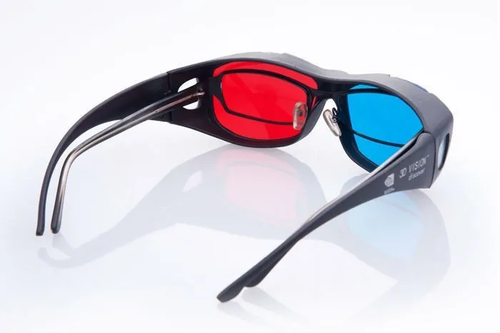 Универсальные 3D очки/красные синие 3D очки анаглиф 40 шт