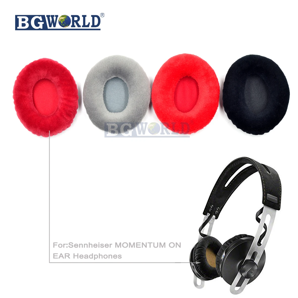 Оригинальные амбушюры овальные для высококлассных наушников Sennheiser губка