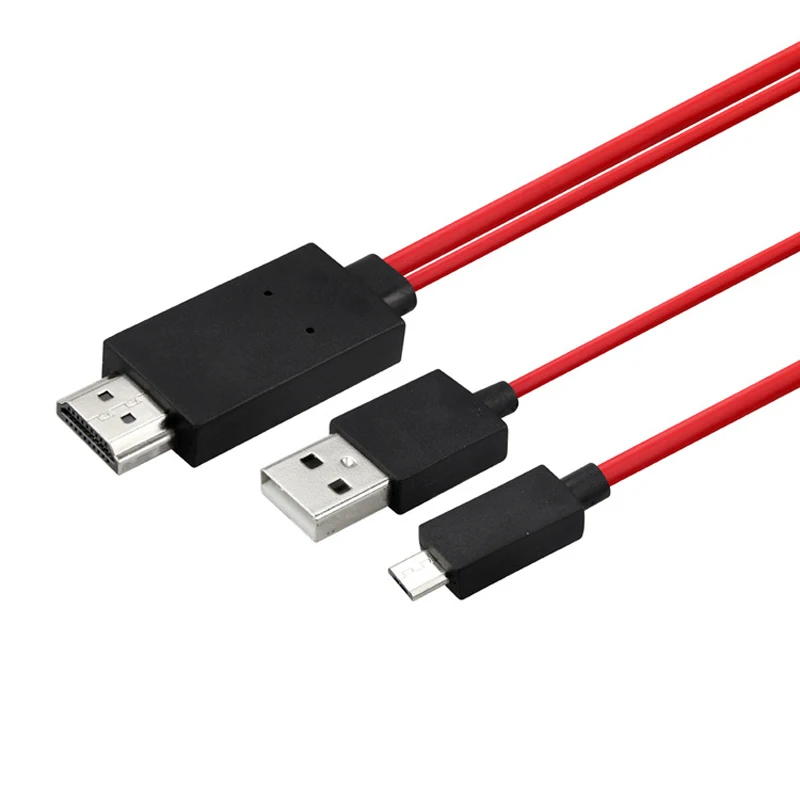 1080P MHL Android мобильный телефон HDMI кабель micro USB к HDTV адаптер AV провод для Samsung Galaxy S 3 4 5