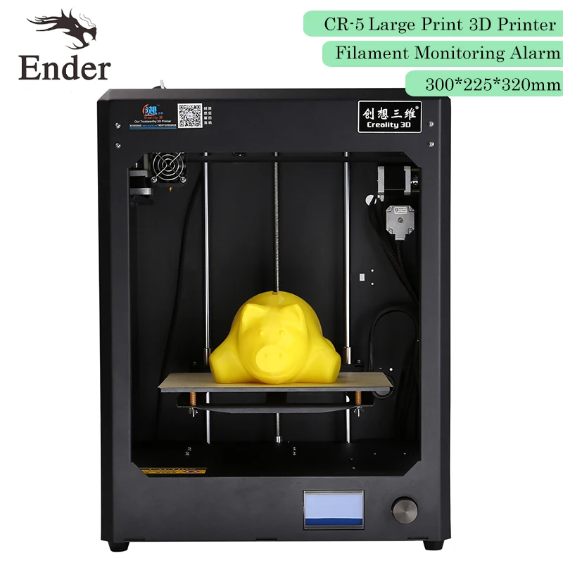 Полностью Собранный 3D принтер CR 5 большой размер печати 300*225*320 мм i3 8G sd карта +