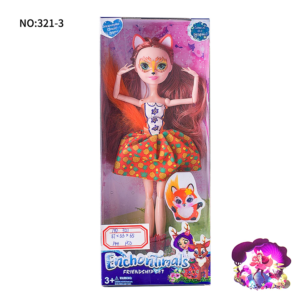 1 шт. суставы Enchantimals кукла игрушка для девочки Ограниченная Коллекция аниме модель пупи Игрушки для девочек