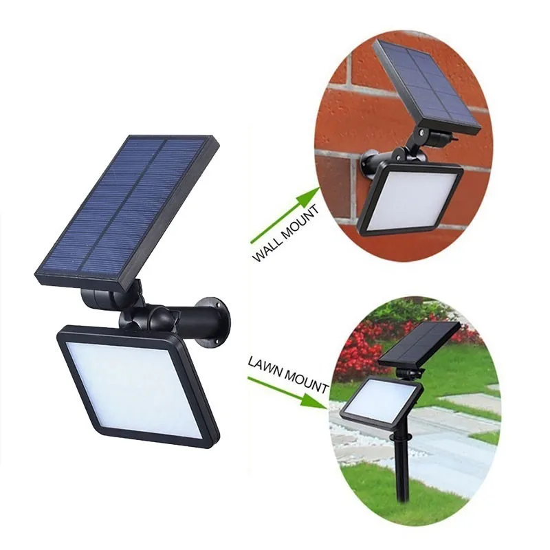 Sensor de Movimento Iluminação ao ar Ip56 à Prova Dcoo Energia Solar Projetor Jardim Gramado Paisagem Lâmpada Livre Dwaterproof Água Pátio Caminho Parede 48led 3 Cheap Lâmpadas solares