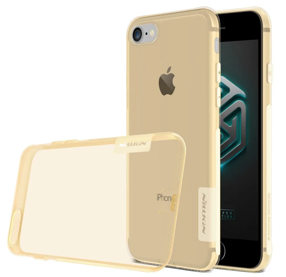 Чехол для iPhone se 2020 se2 7 8 Plus чехол NILLKIN Nature прозрачный ТПУ ультратонкий силиконовый