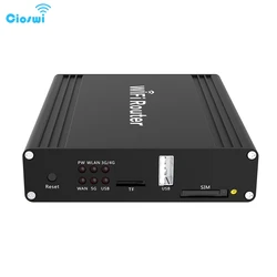 Cioswi 3G 4G Lte Openwrt Portátil Sem Fio Ponto de Acesso Wi fi Roteador Gigabit Com Slot Para Cartão SIM Para O Carro alto Ganho Antena Wi fi