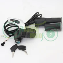 1* полубар 48 В дисплей питания Электрический велосипед ключ замок ручной поворот Скорость дроссельной заслонки рукоятки велосипеда 1,58 м ручка бар E-Scooter eBike