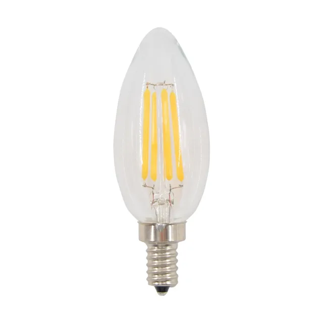 50pcs E12 4W C35 Clear Dimmable LED Candle Light Vintage Edison LED ... 50pcs E12 4W C35 Clear Dimmable LED Candle Light Vintage Edison LED ...