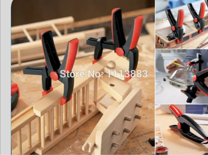 

High Quality 6.5"(165mm) Nylon Plastic Spring Clamp Woodworking Clamp Plastic Clip A Type Clamps For Woodworking Tools