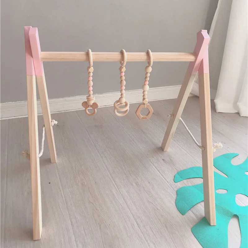 nordic wooden baby gym