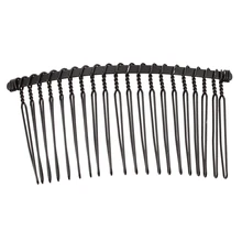 20 X металлический гребень для волос с кусиками ювелирный черный режим
