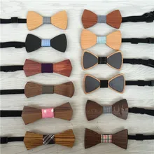 Деревянный галстук для мужчин деревянный галстук-бабочка галстуки-бабочки аксессуары 12 шт./лот