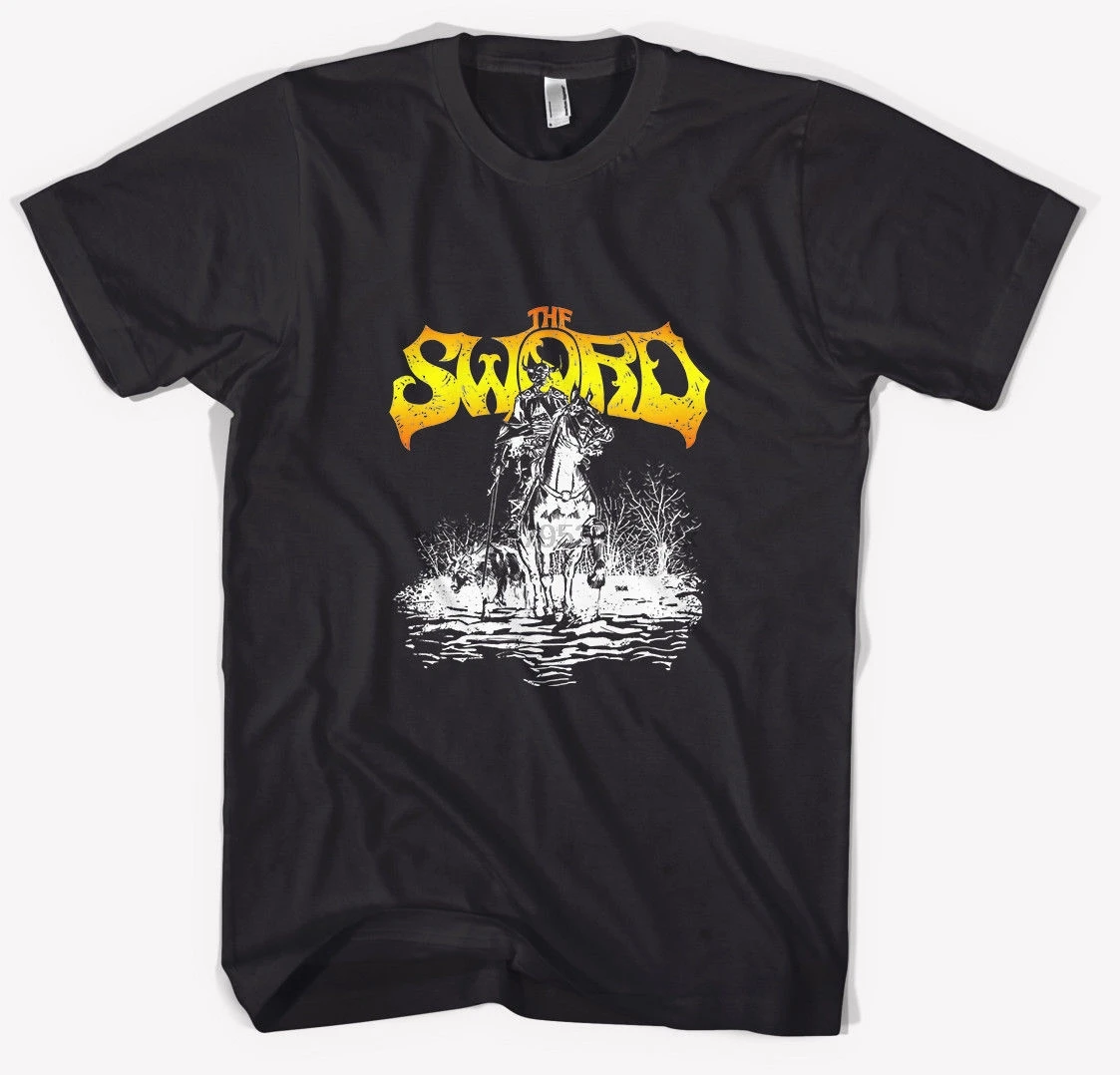 

THE SWORD HEAVY METAL BAND T-Shirt Black Size S M L XL 2XL 3XL Fashion Men T Shirt Free Shipping Top Tee Plus Size Harajuku