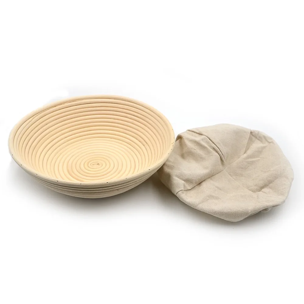 

1pc Circle 30 x 8.5cm Banneton Bortform Rattan Basket Bread Dough Proofing Handmade Multi Storage