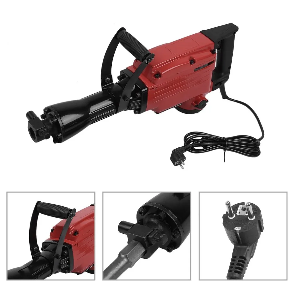 

1850W Impact Industrial Electric Hammer Set With Drill Accessories For Wood Metal Wall Crashes Powerful Tool EU professional