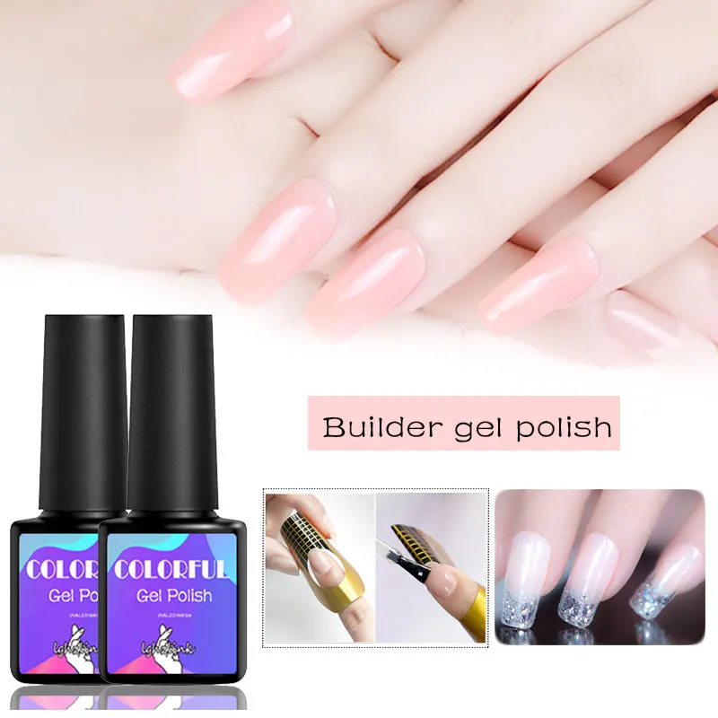 Lghzlink Quick Building Nail Gel 8ml Fast Tips Finger Extension Glue Art UV Builder Lacquer Soak Off Lak | Красота и здоровье