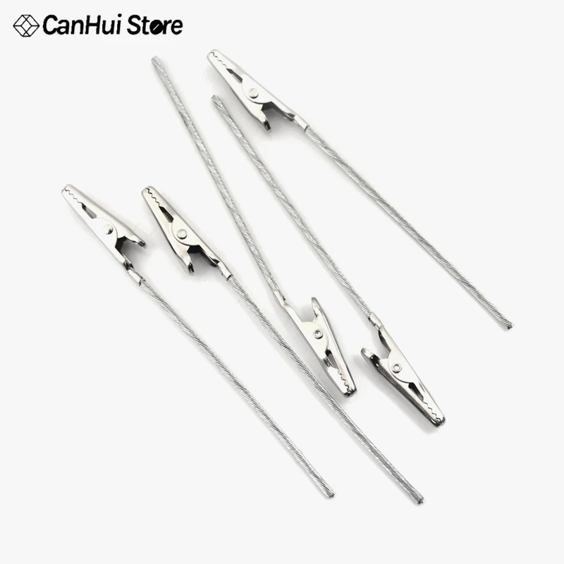 

5/10pcs 120mm Length Non-insulated Electric Test Crocodile Clamp Metal Alligator Clips Silver Tone For Electric Testing Work