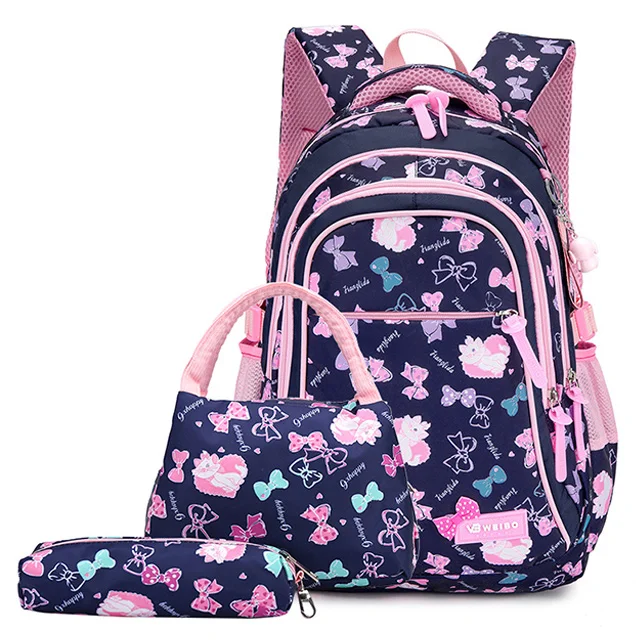 

3pcs/set Student School Backpack For Girls Children Backpacks Kids Backpacks Schoolbag Printing Backpack Mochila Infantil