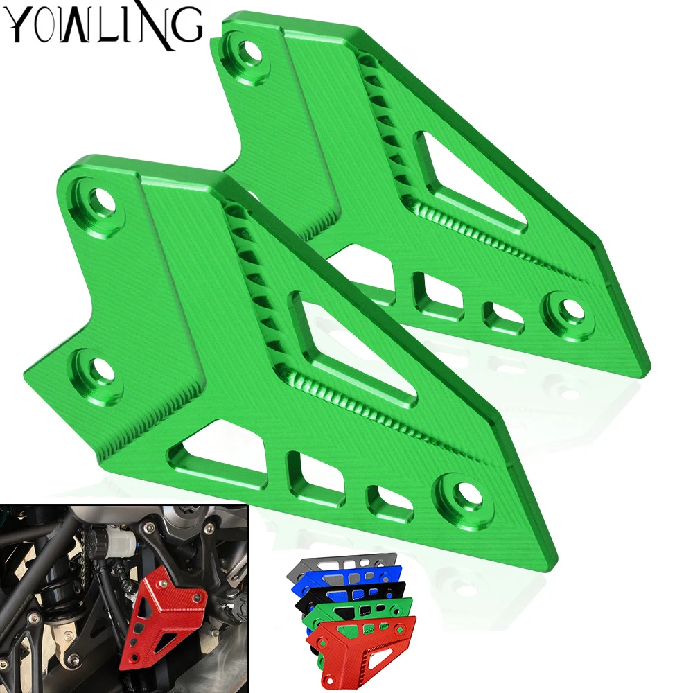 

For Kawasaki Z900 2017 Foot Peg Heel Protection Protective Film Mount Heel Guard Protector Motorcycle Accessories LOGO Z900