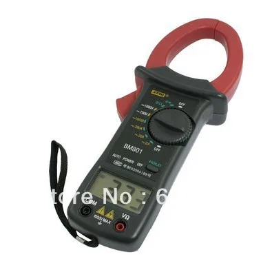 

Battery Powered AC/DC Volt Amp Ohm Meter BM801 Digital Clamp Multimeter Multitester Instrument Tool Portable Factory Home Hobby