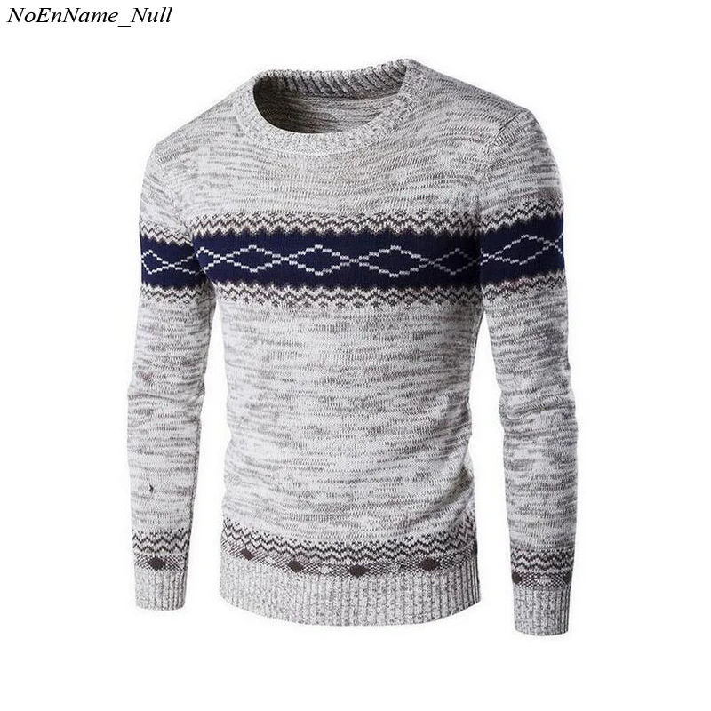 2017 New Autumn Fashion Brand Casual Sweater O Neck Striped Slim Fit